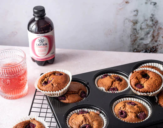 Raspberry Kombucha Muffins – the ideal Recipe for a snack with friends.