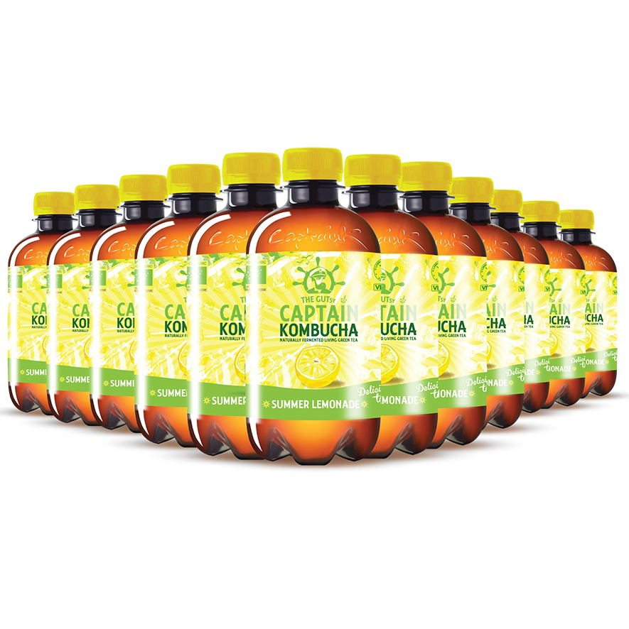 GUTsy Captain Kombucha - Summer Lemonade 12 x 400ml