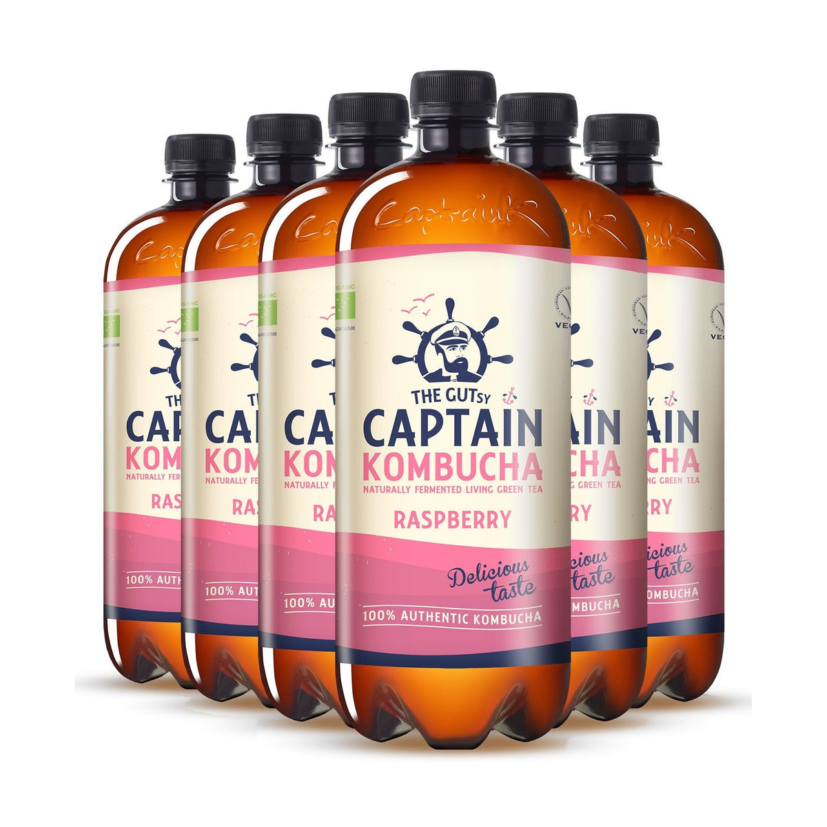 GUTsy Captain Kombucha - Raspberry 6 x 1L