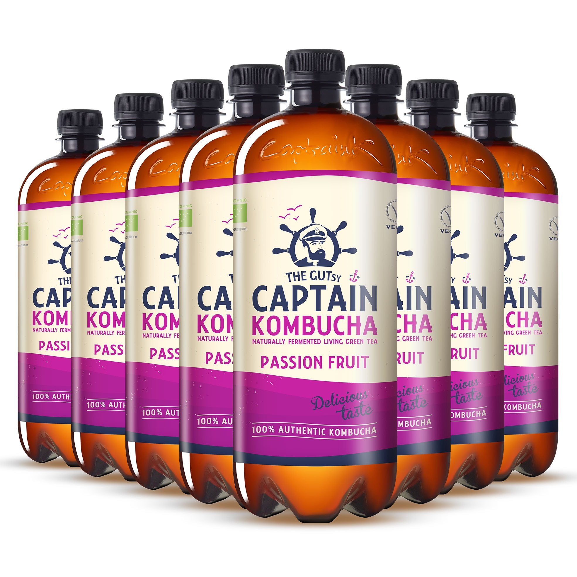 GUTsy Captain Kombucha - Marakuja 8 x 1L