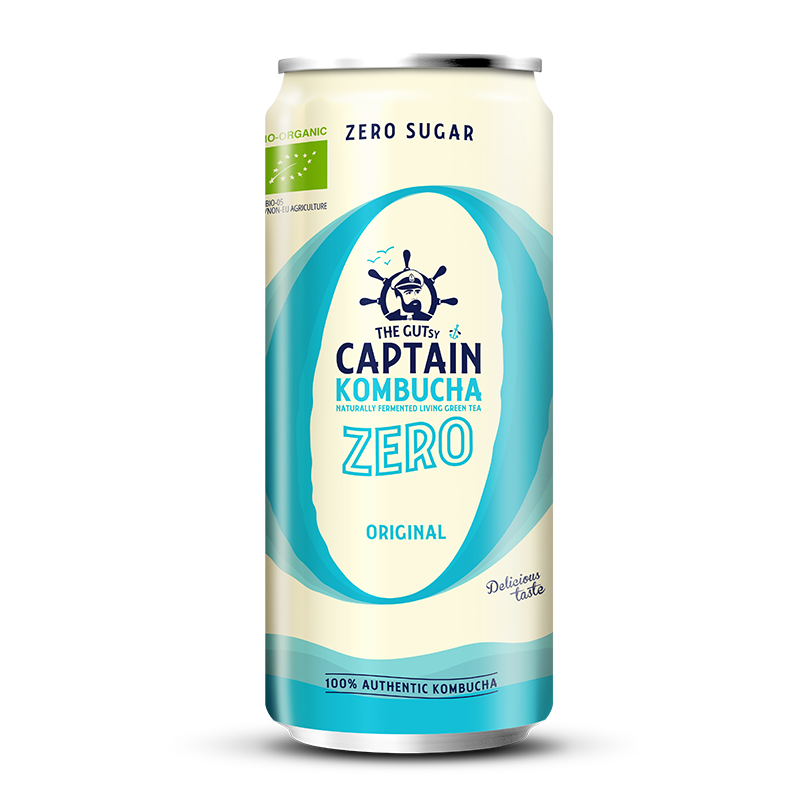 GUTsy Captain Kombucha Zero - Original CANs 20 x 250ml